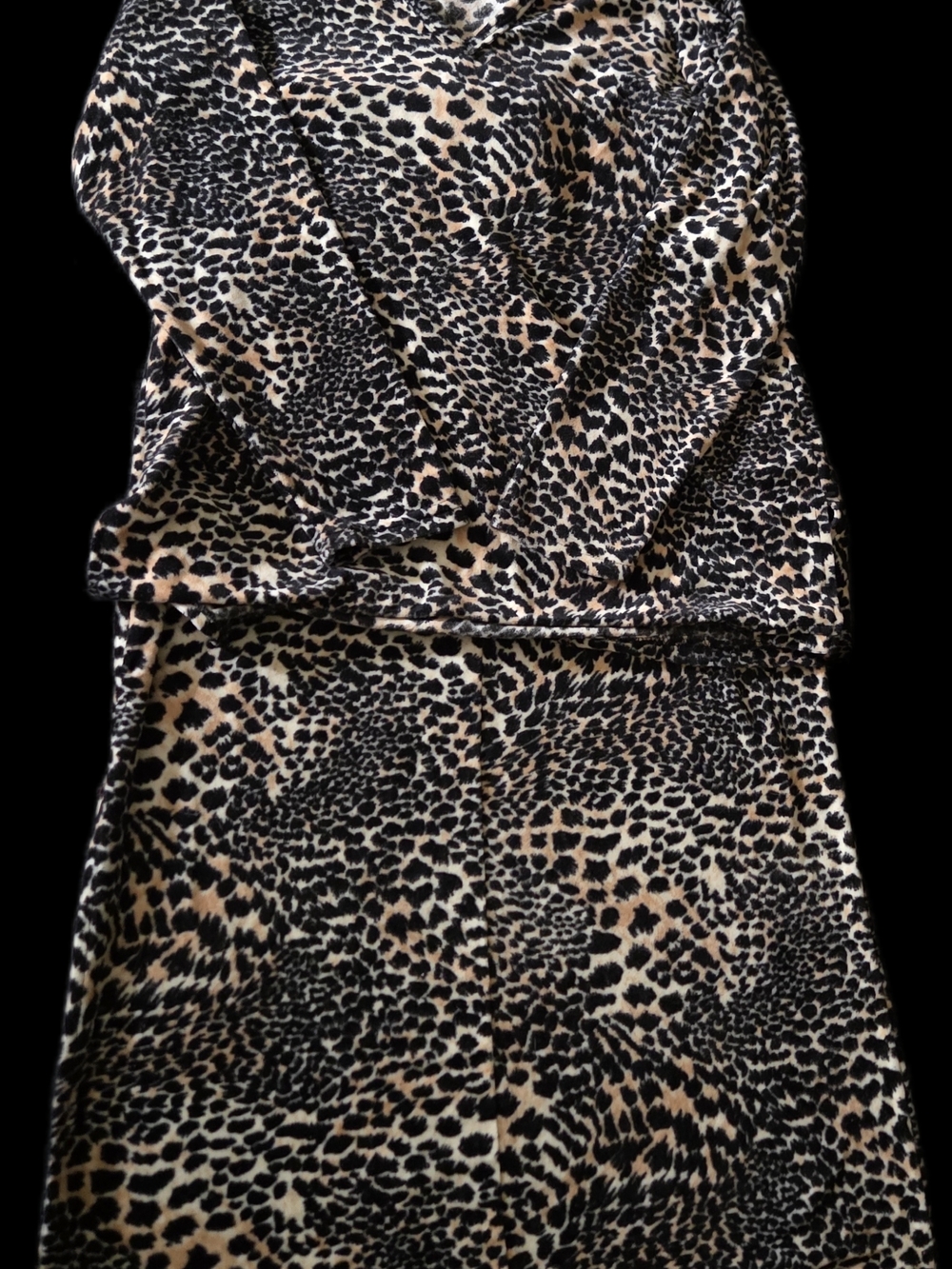 Vintage Can't Miss Leopard Print Women’s Loungewear Skirt Set